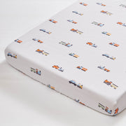 Train Fitted Cot Sheet - Set of Three