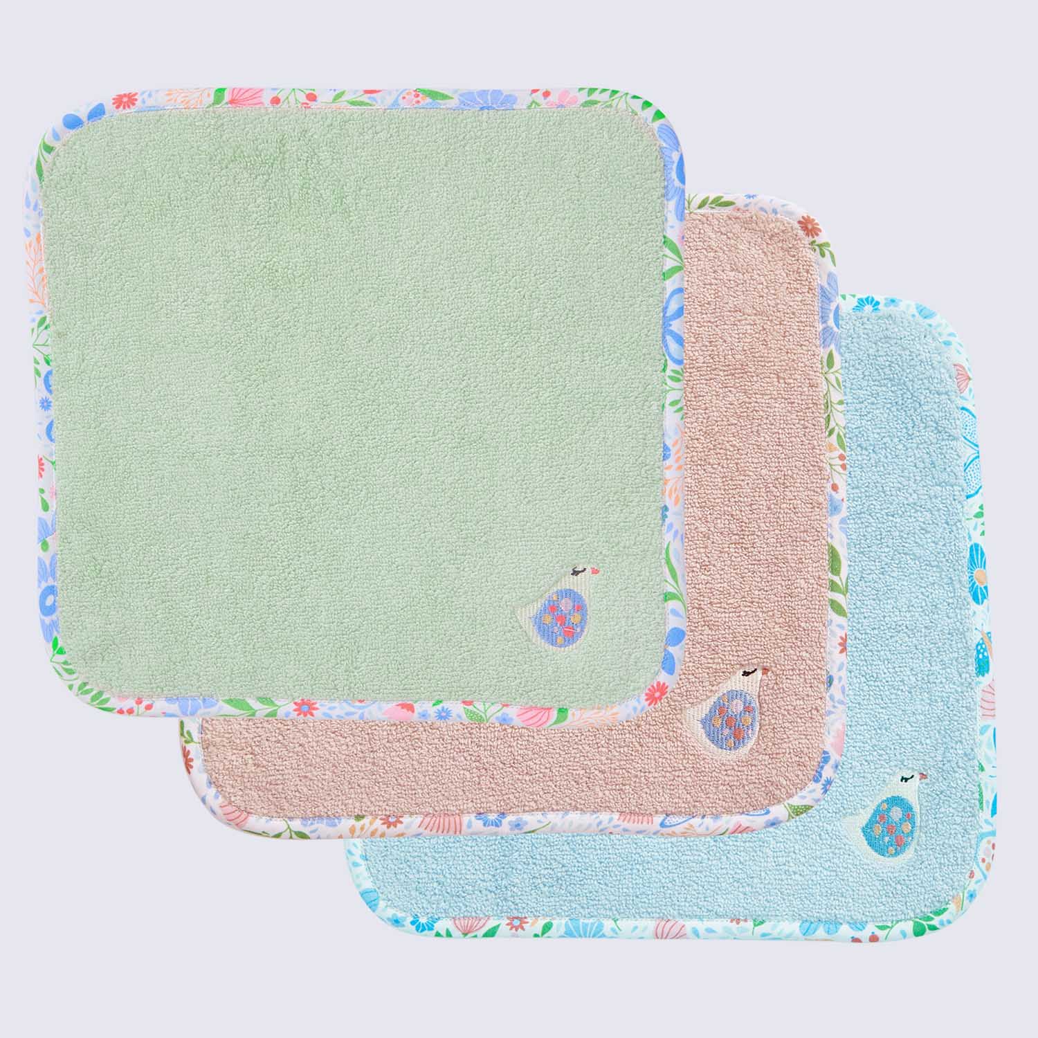 Butterfly Face Towel Set of Three