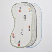 Train Burp Cloths - Set of Three