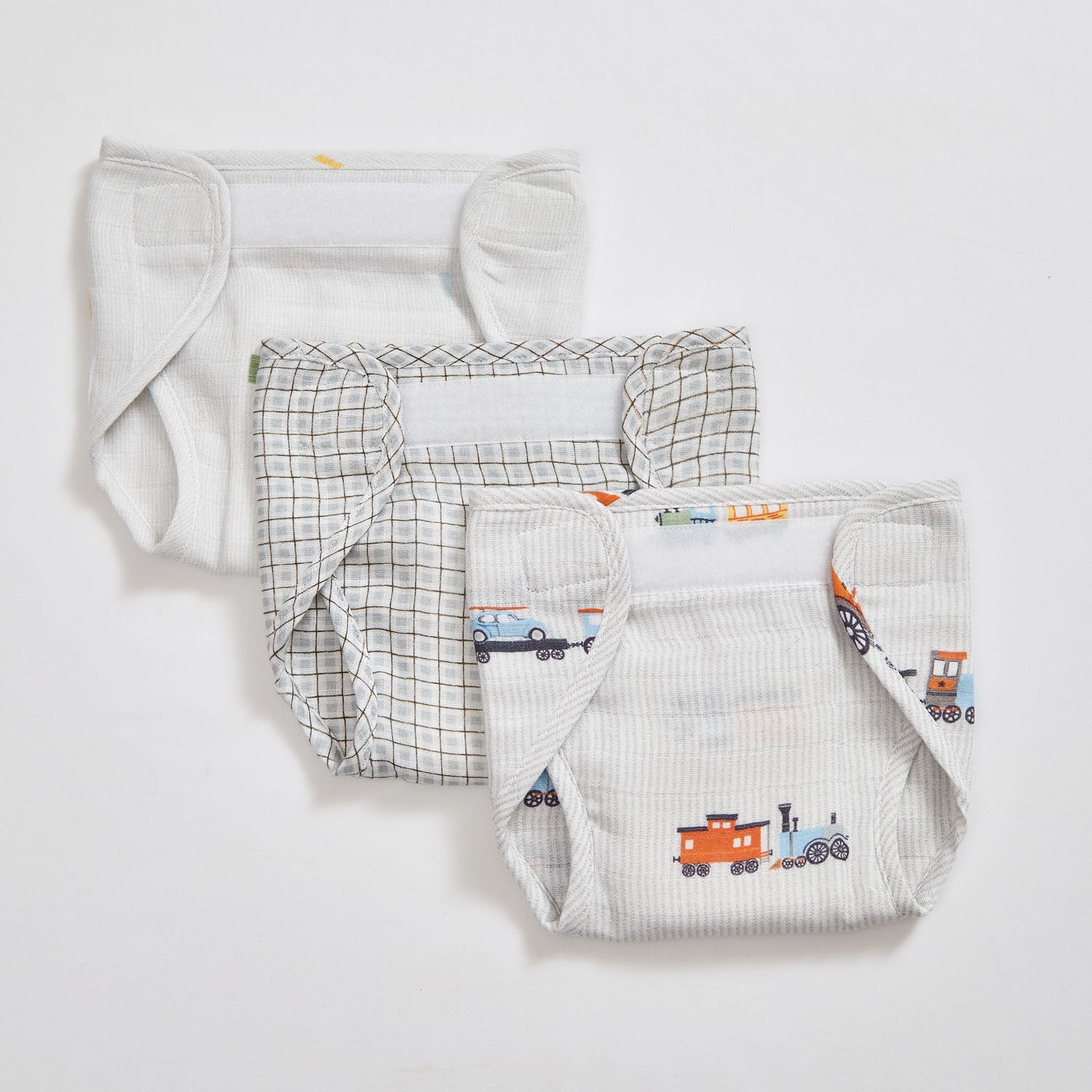 Train Nappies - Set of Three