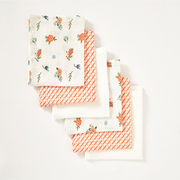 Blossom Muslin Wash Cloths - Set of Six