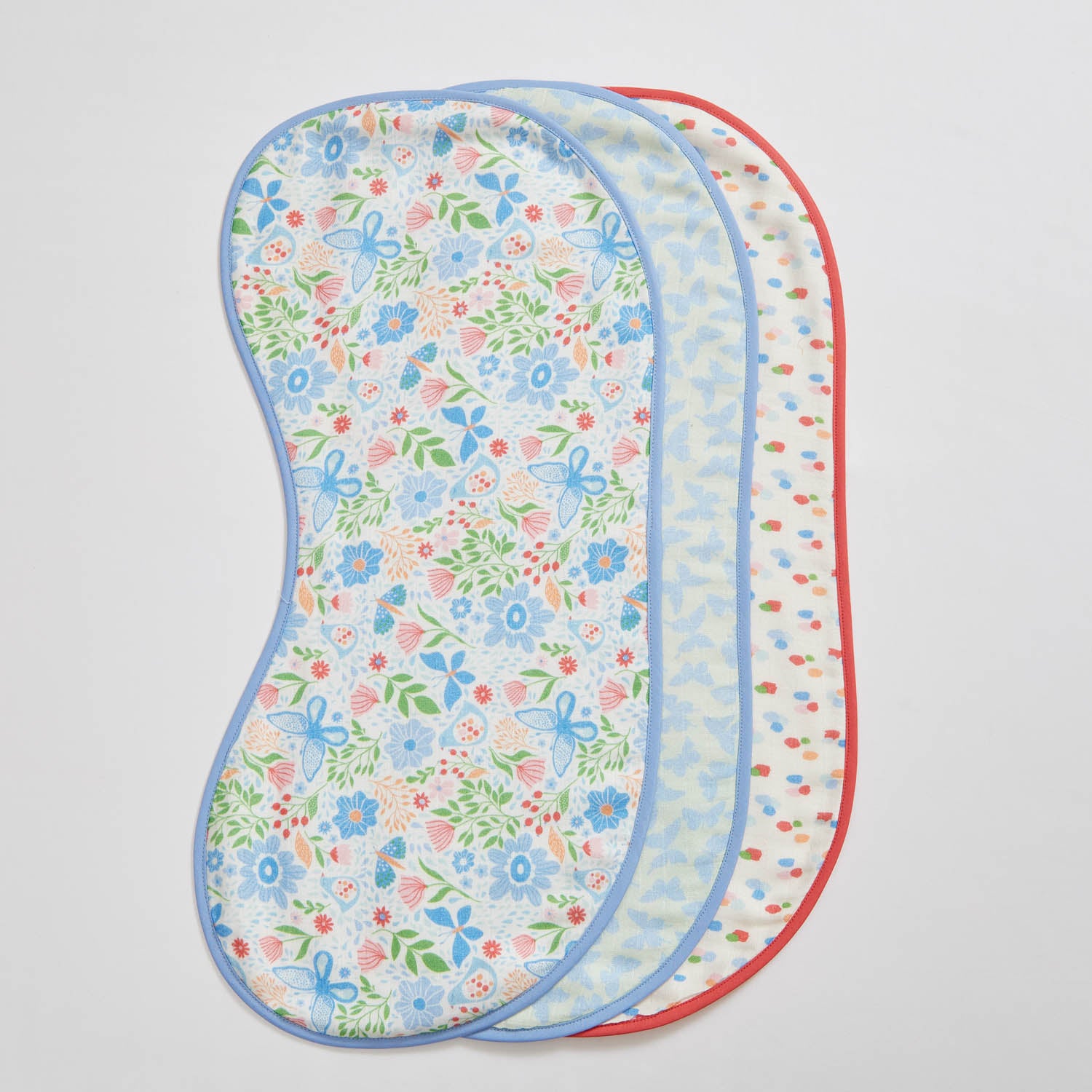 Butterfly Burp Cloths - Set of Three