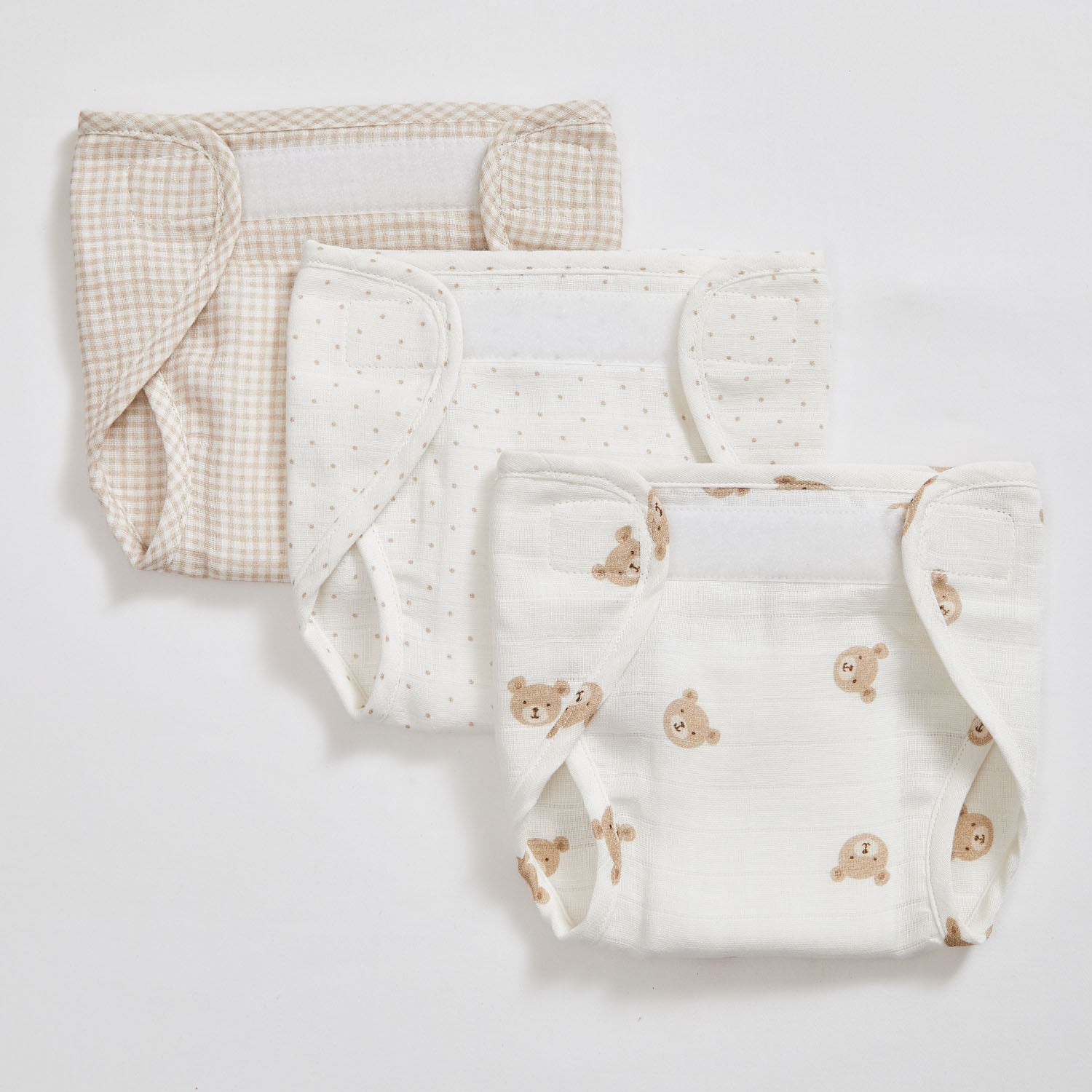 Teddy Nappies - Set of Three