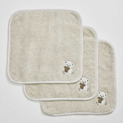 Teddy Face Towel - Set of Three