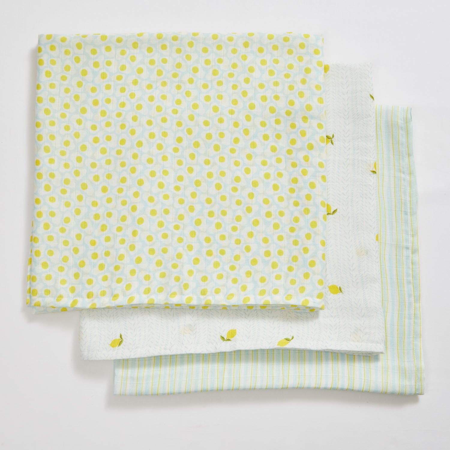 Sicily Muslin Swaddles - Set of Three