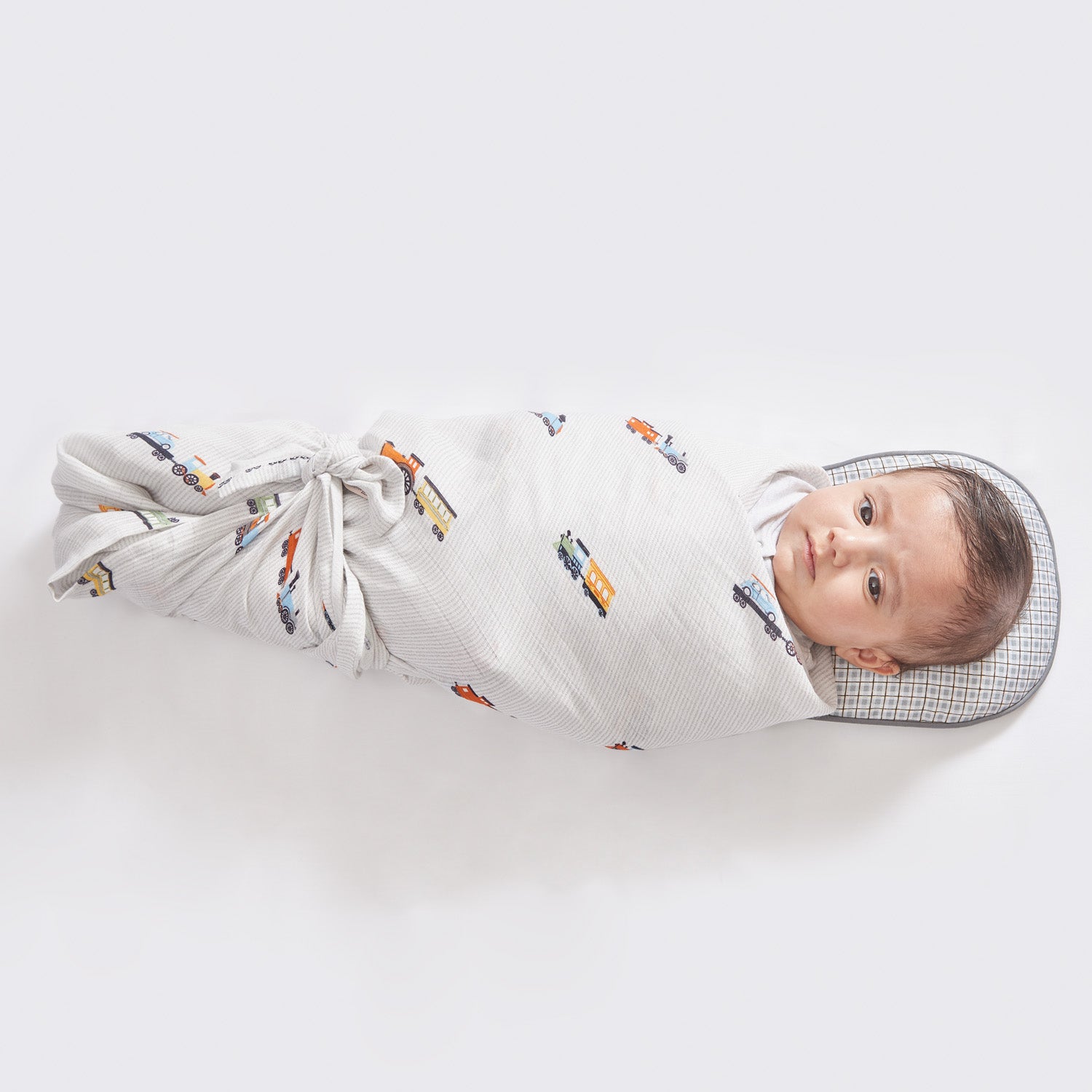 Train Muslin Swaddles - Set of Three
