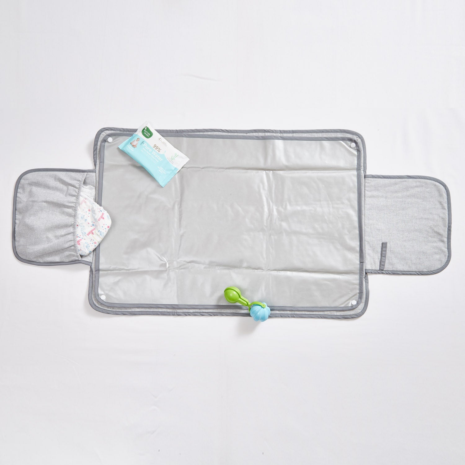 Portable Diaper Changing Mat - Grey