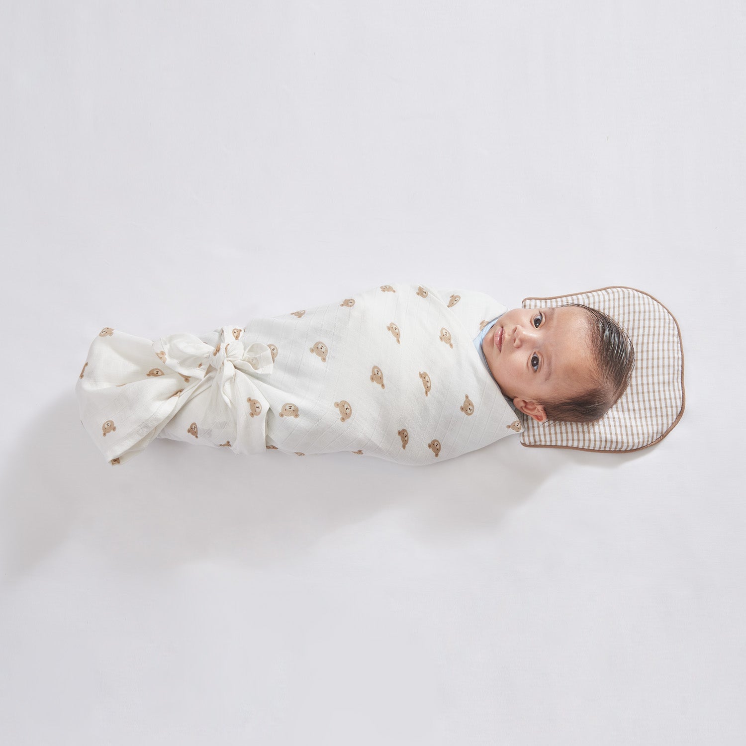 Teddy Muslin Swaddles - Set of Three