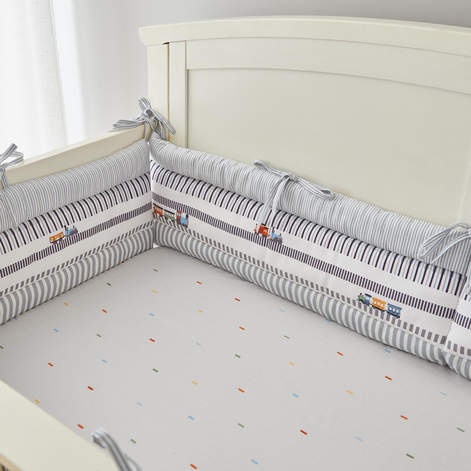 Train Cot Bumper