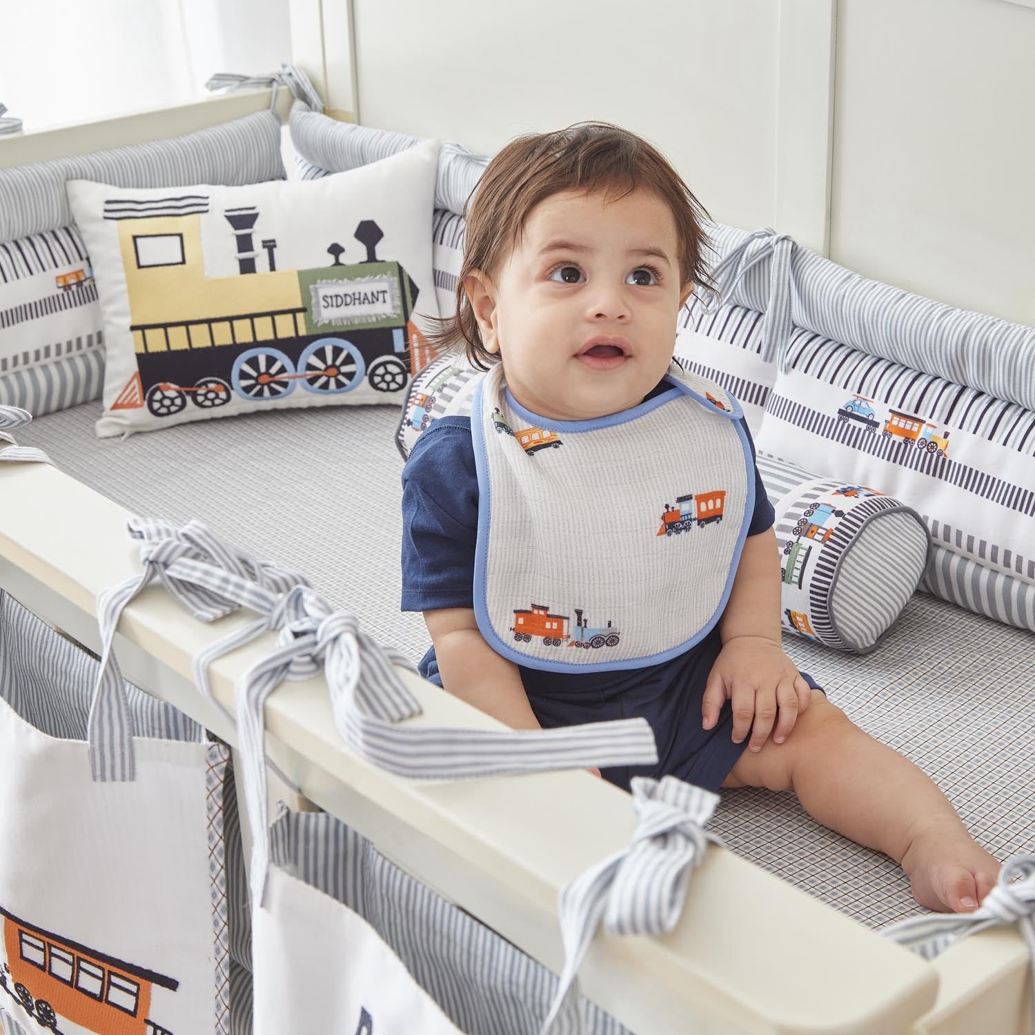 Train Bibs - Set of Three