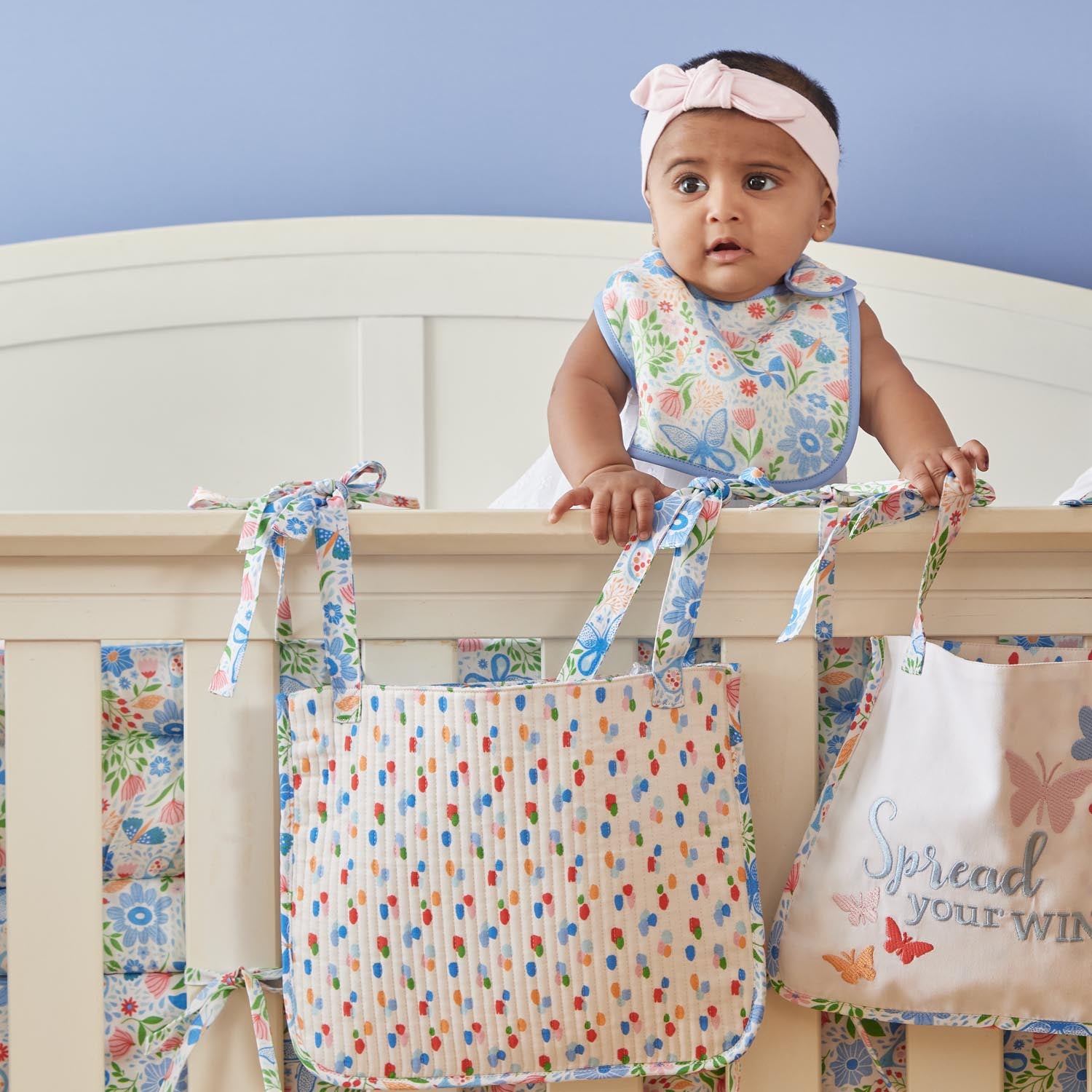 Butterfly Cot Pockets - Set of Two