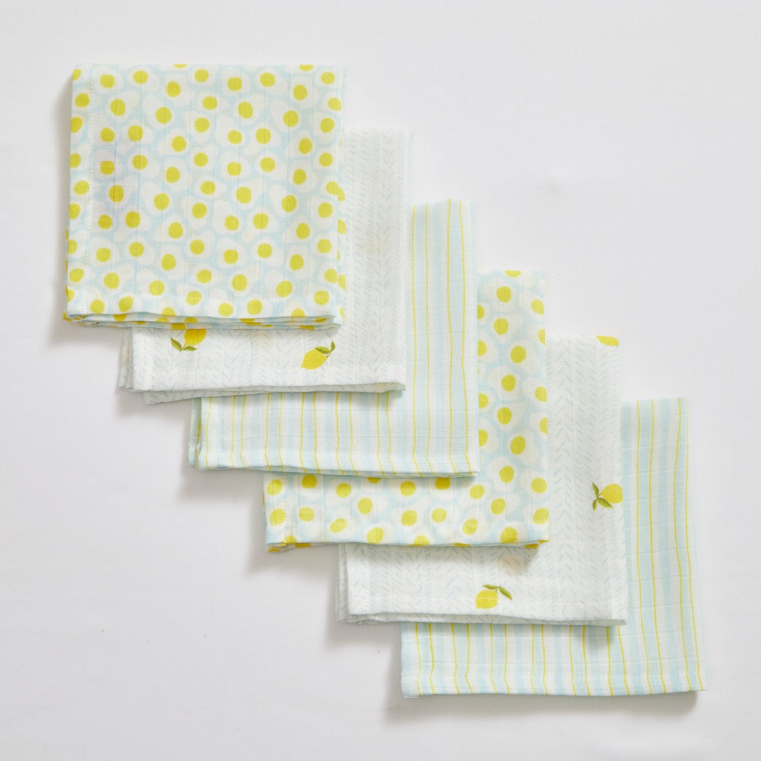 Sicily Muslin Wash Cloth - Set of Six