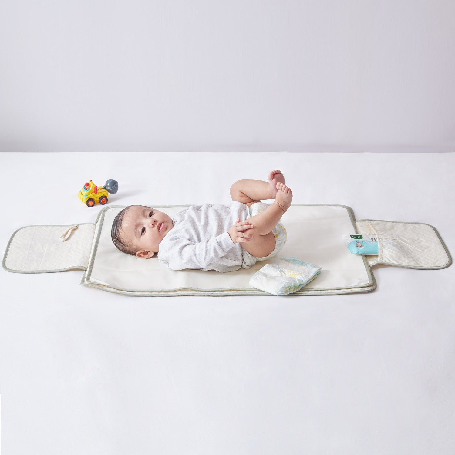 Portable Diaper Changing Mat - White