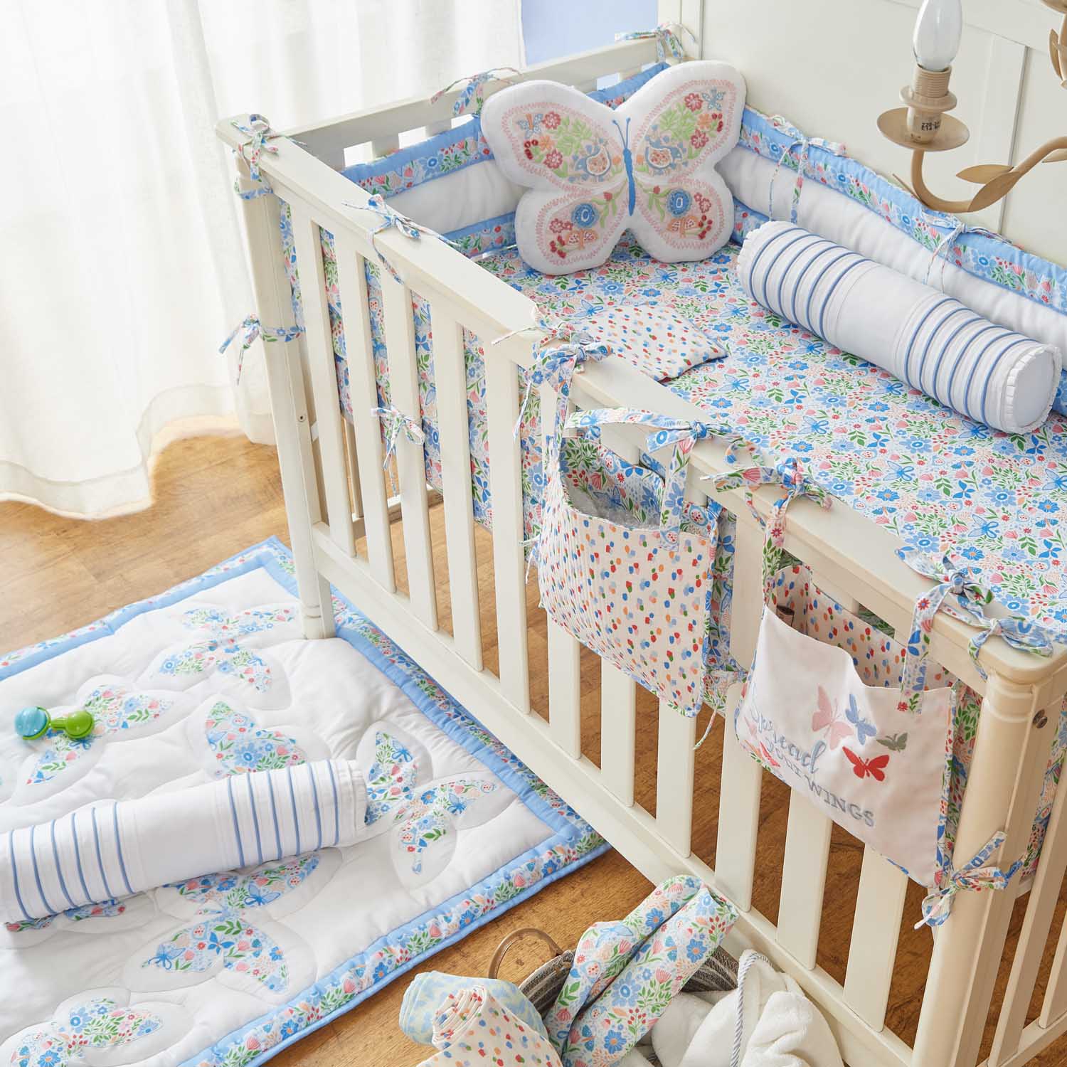 Butterfly Cot Pockets - Set of Two