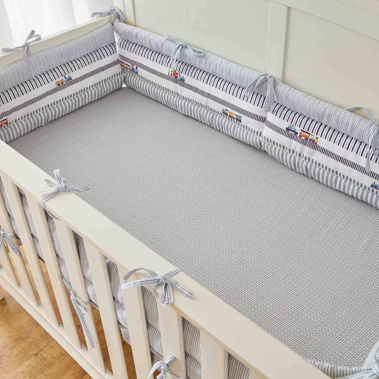Train Fitted Cot Sheet - Set of Three