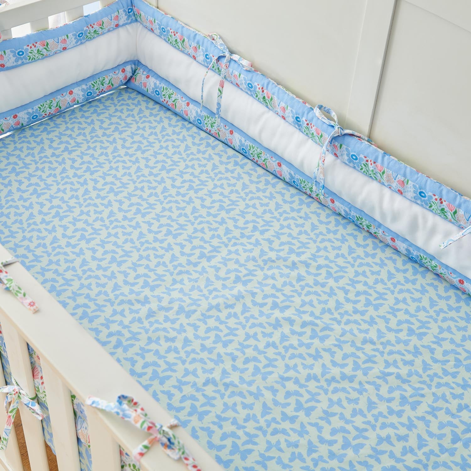 Butterfly Fitted Cot Sheet - Set of Three