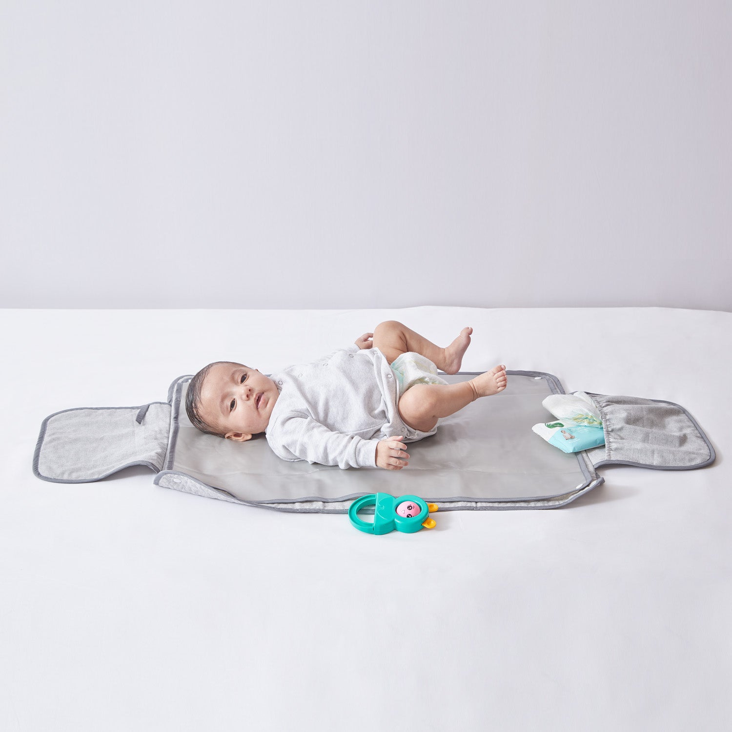 Portable Diaper Changing Mat - Grey