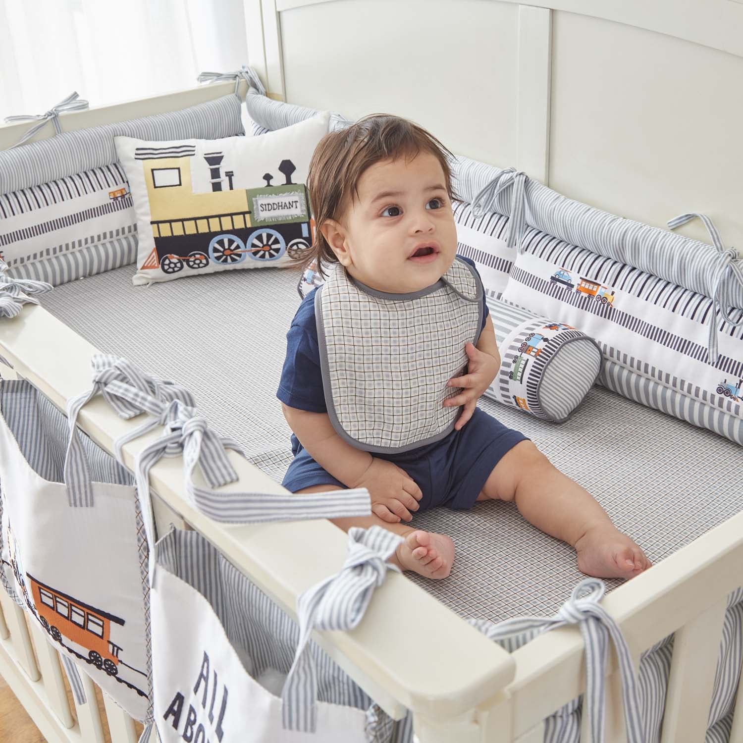 Train Bibs - Set of Three