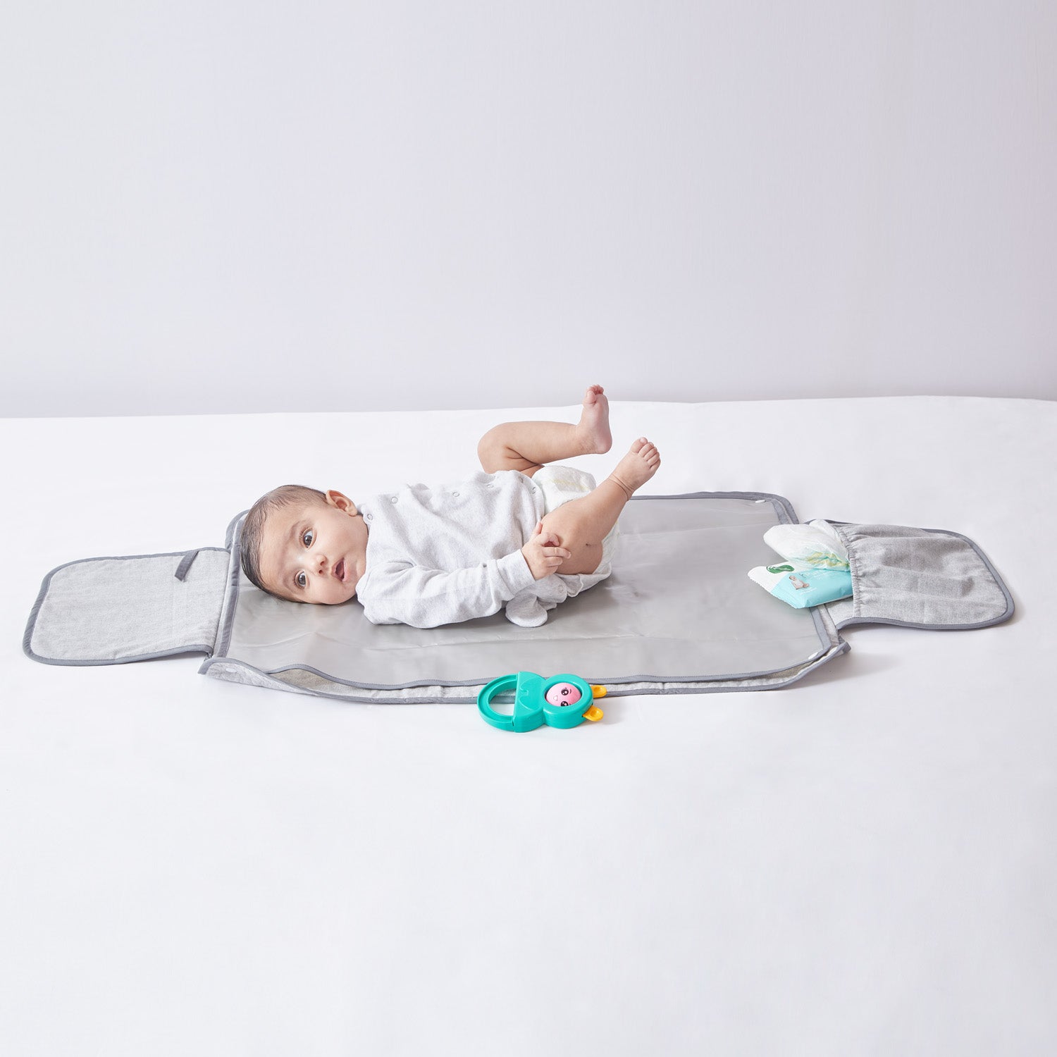 Portable Diaper Changing Mat - Grey