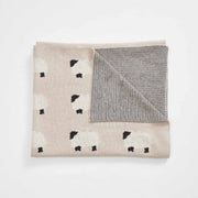 Sheep Cotton Knitted Blanket