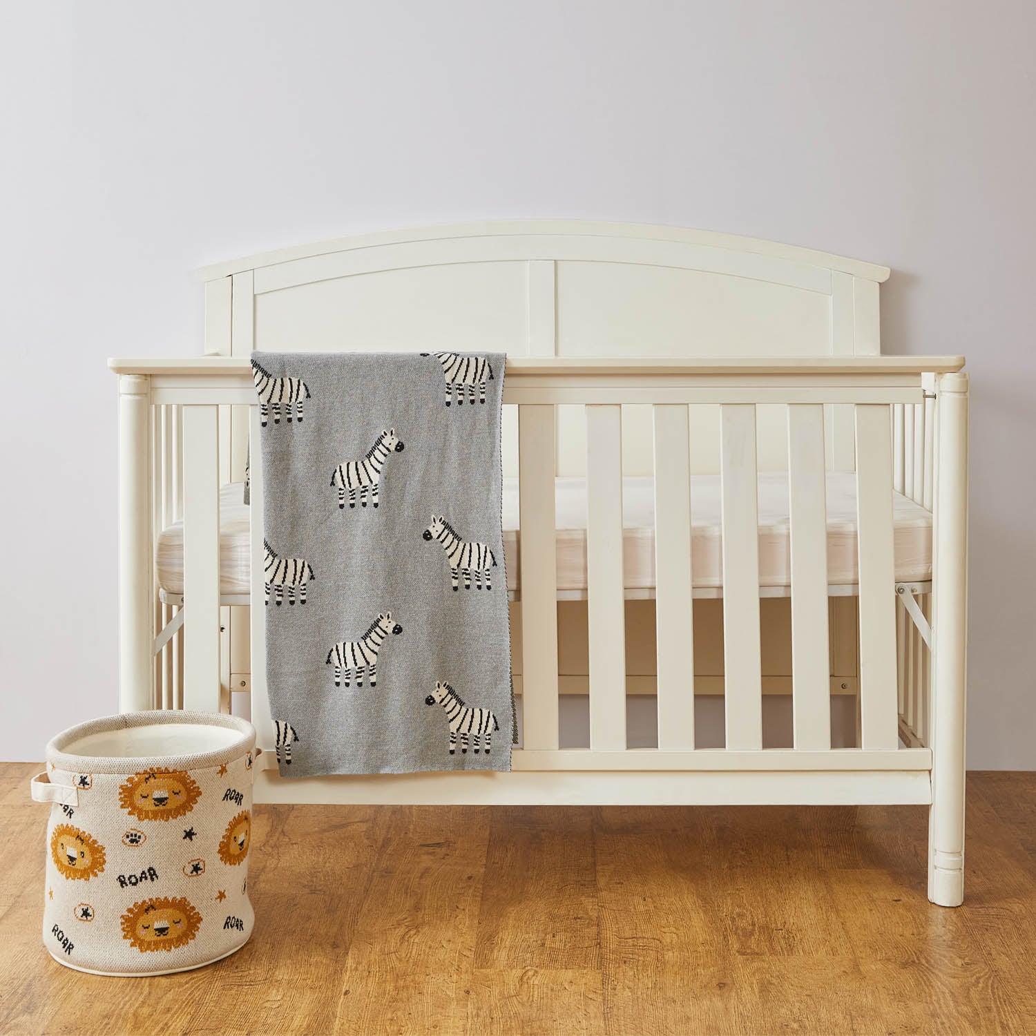 Zebra Cotton Knitted Blanket