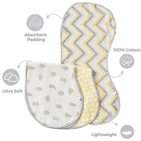 Bunny Burp Cloths - Set of Three