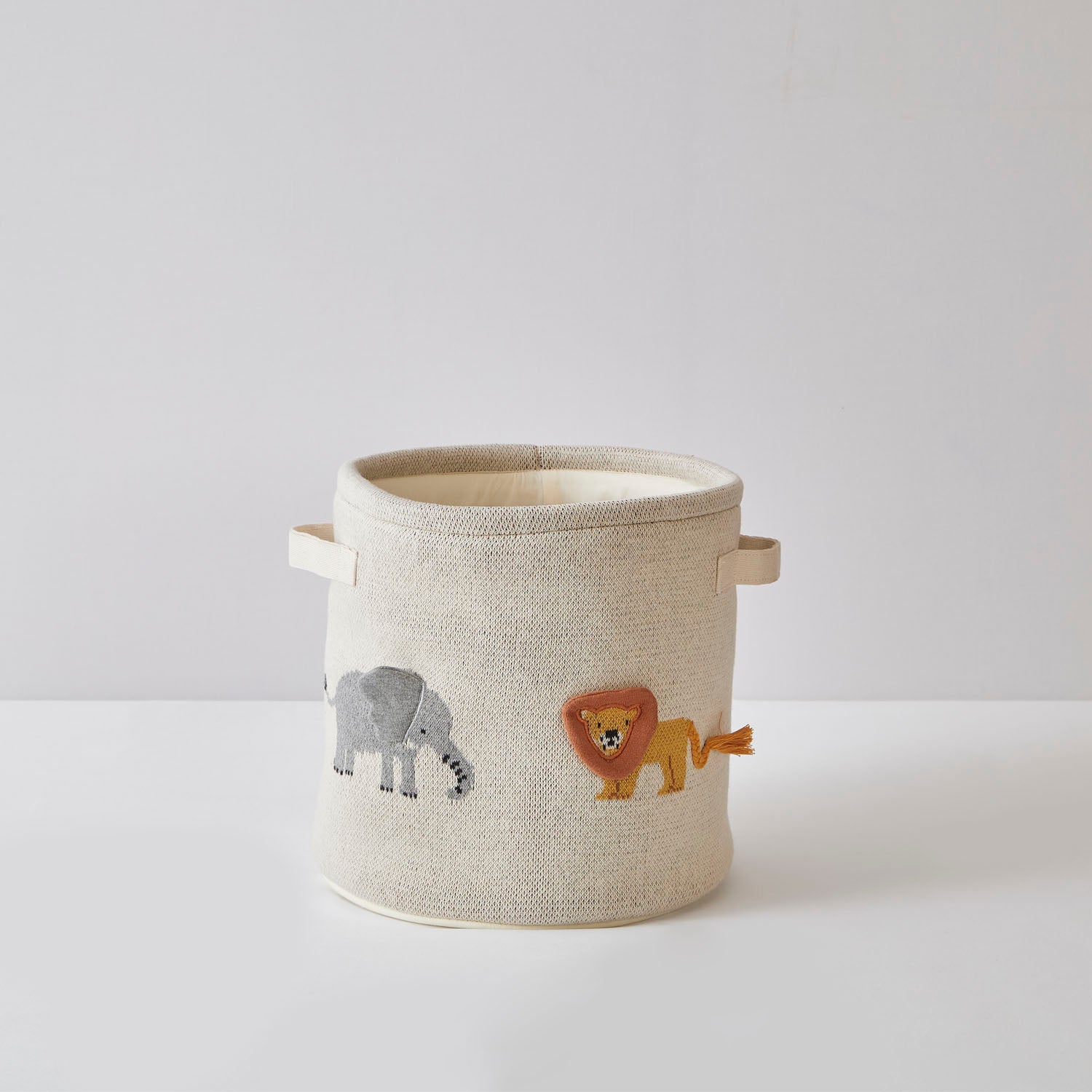 Safari Cotton Knitted Toy Basket