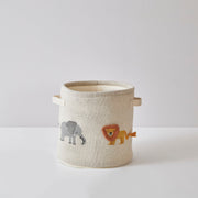 Safari Cotton Knitted Toy Basket