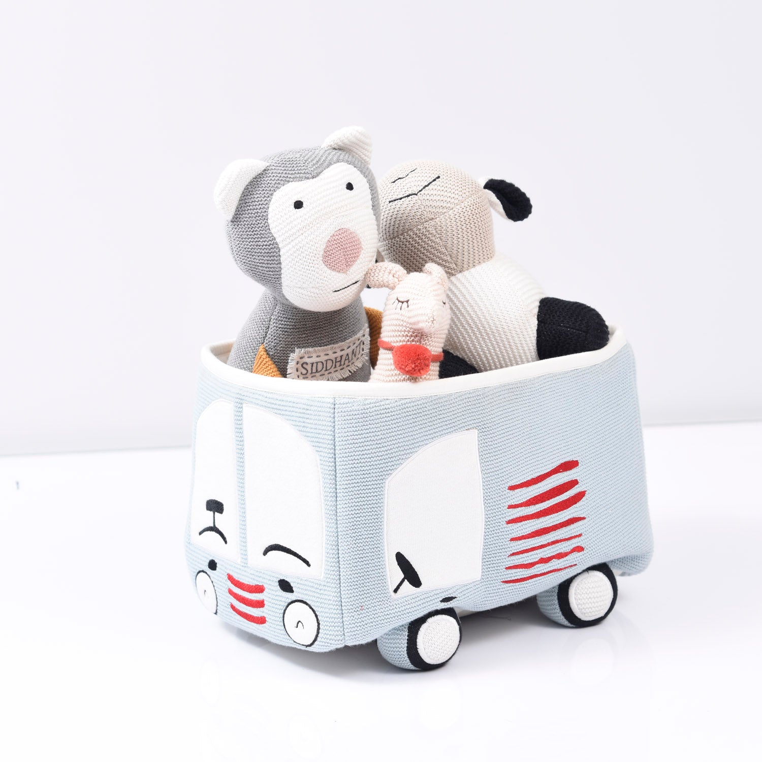 Truck Cotton Knitted Toy Basket