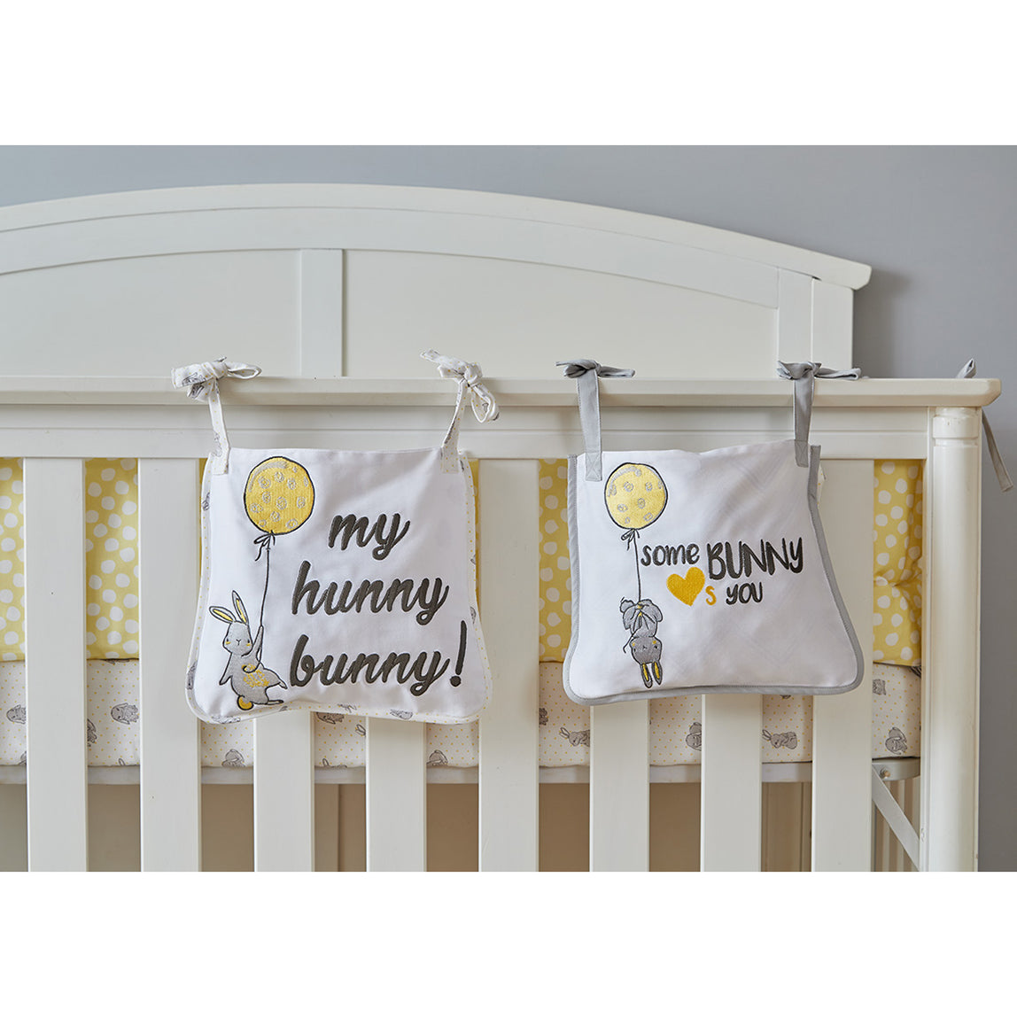 Bunny Cot Pockets - Set of Two