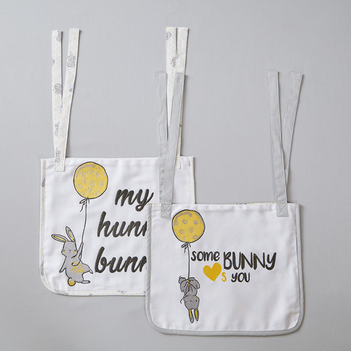 Bunny Cot Pockets - Set of Two