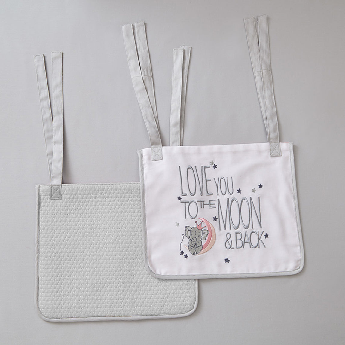 Elephant Cot Pockets - Set of Two
