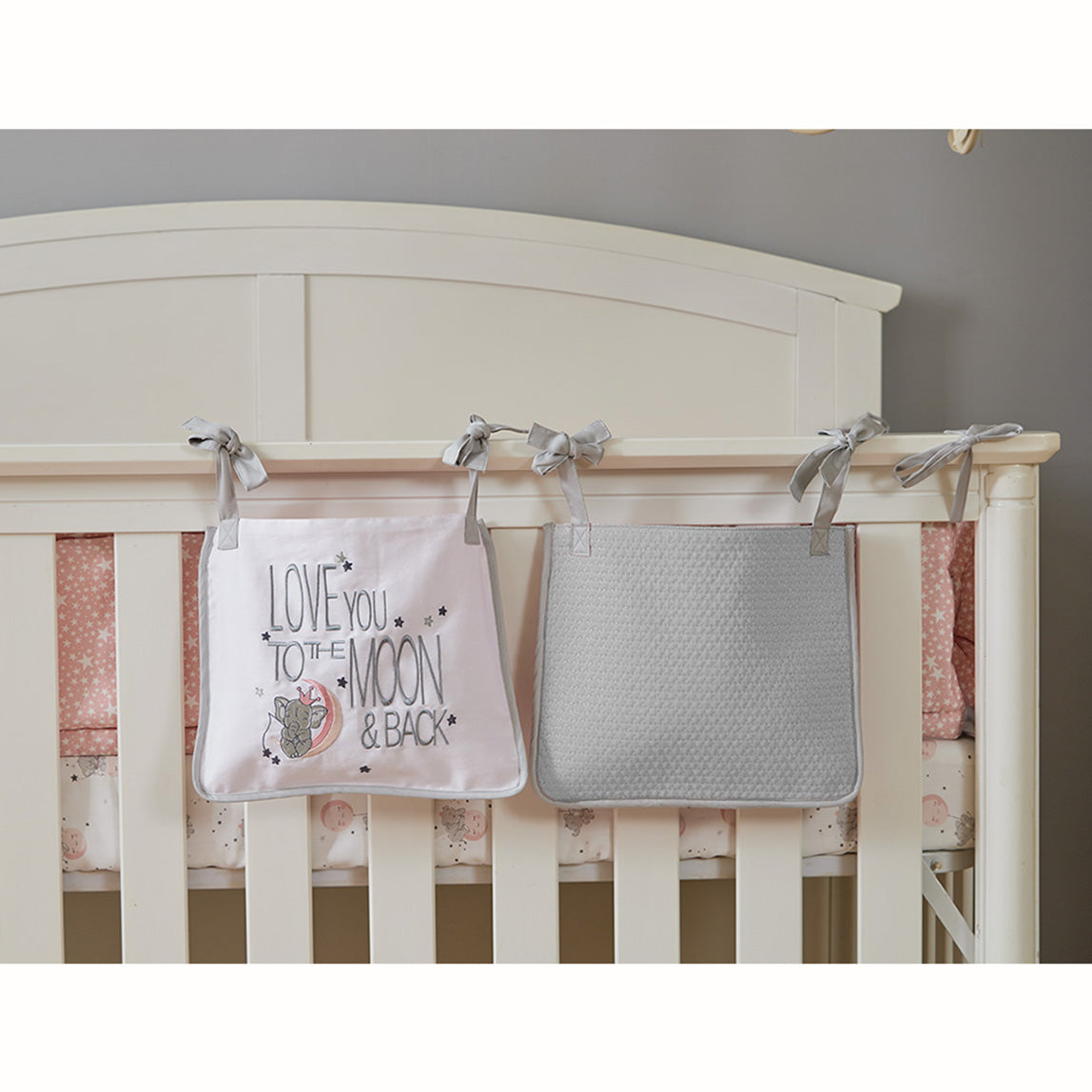 Elephant Cot Pockets - Set of Two