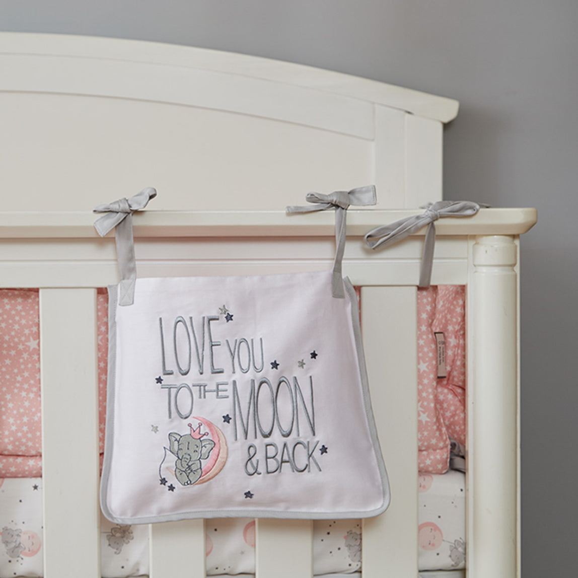 Elephant Cot Pockets - Set of Two