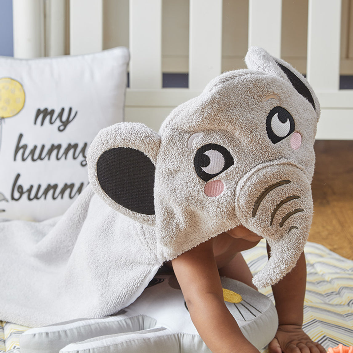 Wild Elephant Premium Cotton Hooded Towel