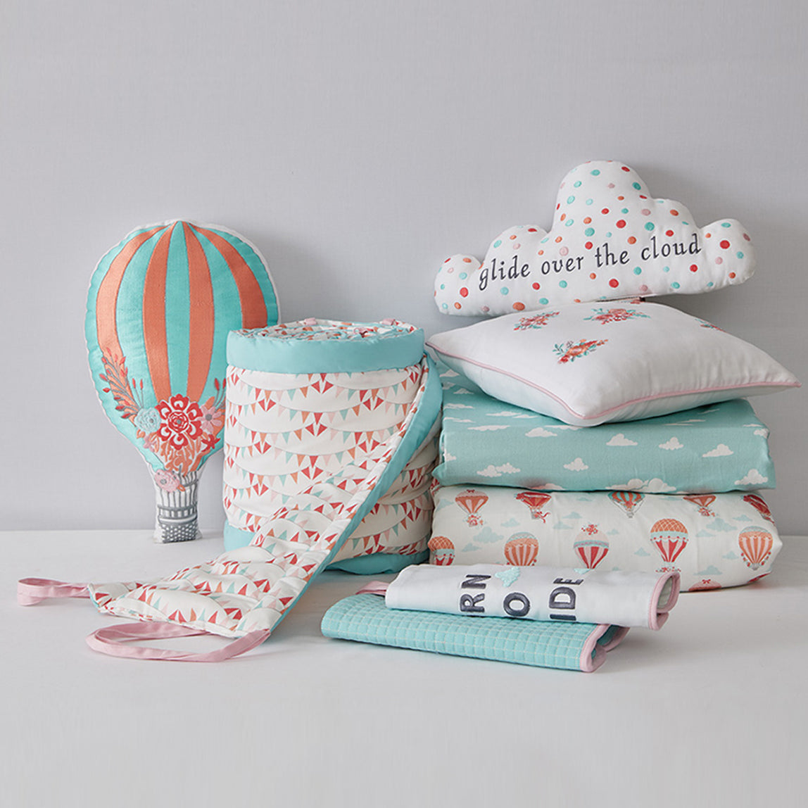 Parachute Crib Bedding - Set of Eight