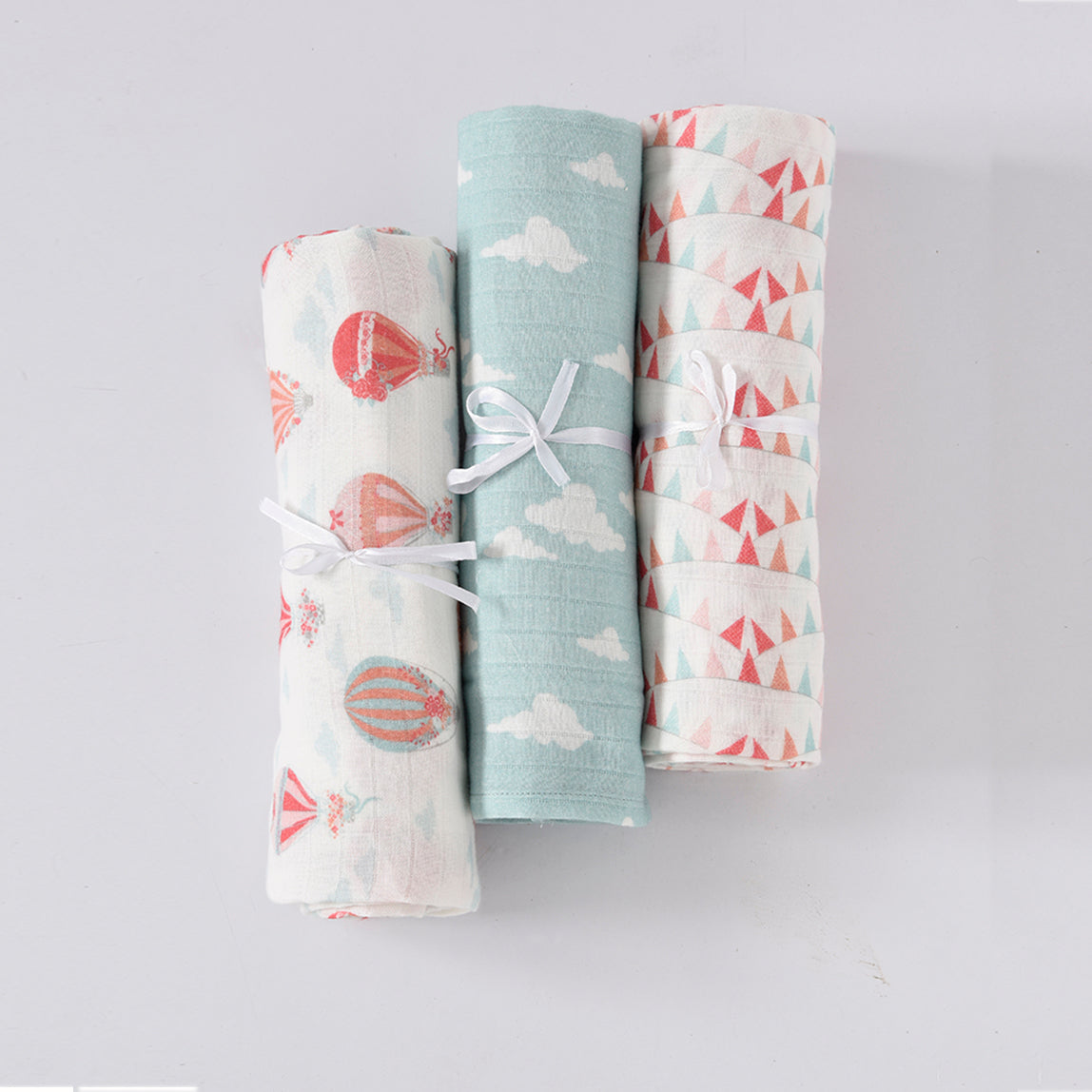 Parachute Muslin Swaddles - Set of Three