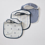 Sail Boat Bibs - Set of Three