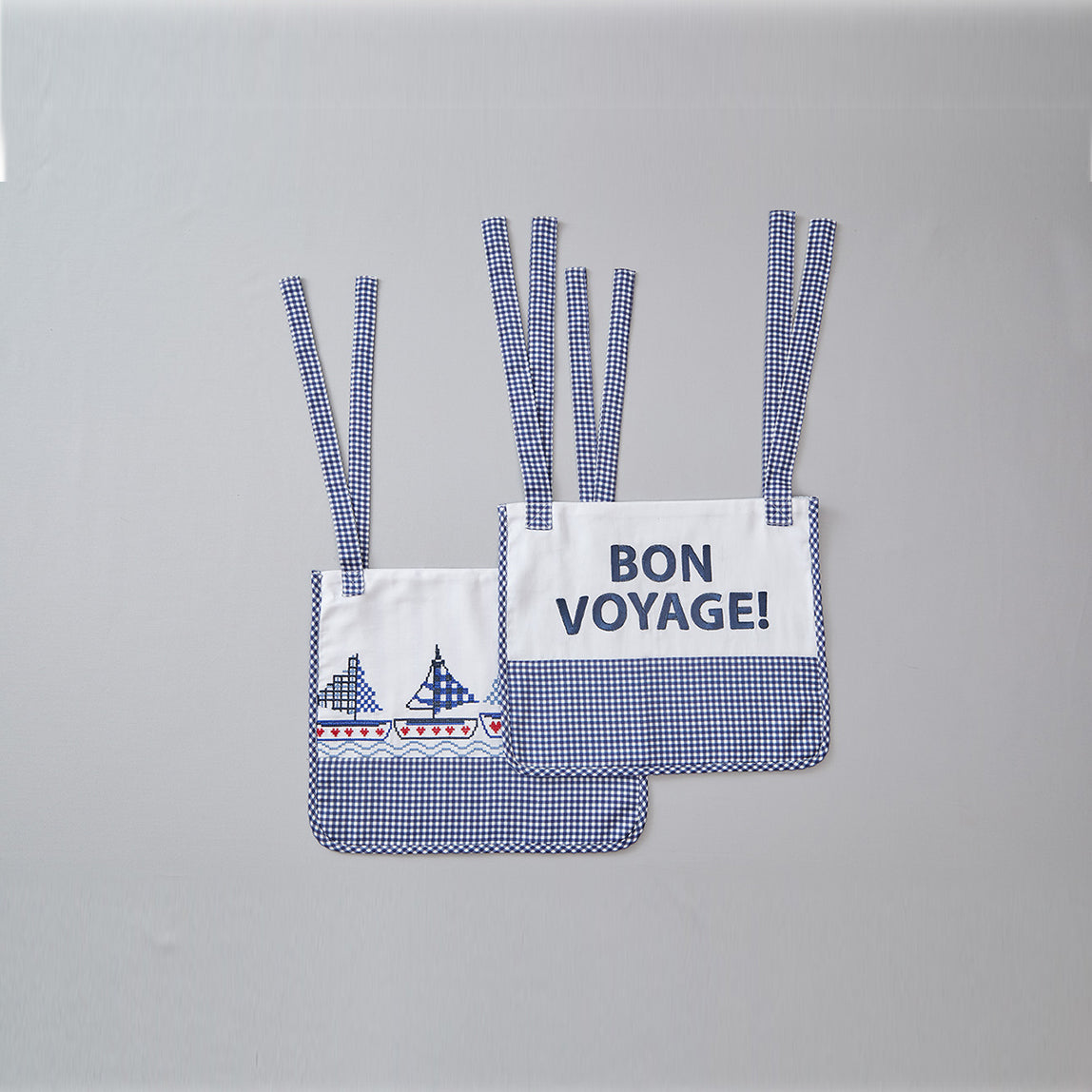 Sail Boat Cot Pockets - Set of Two