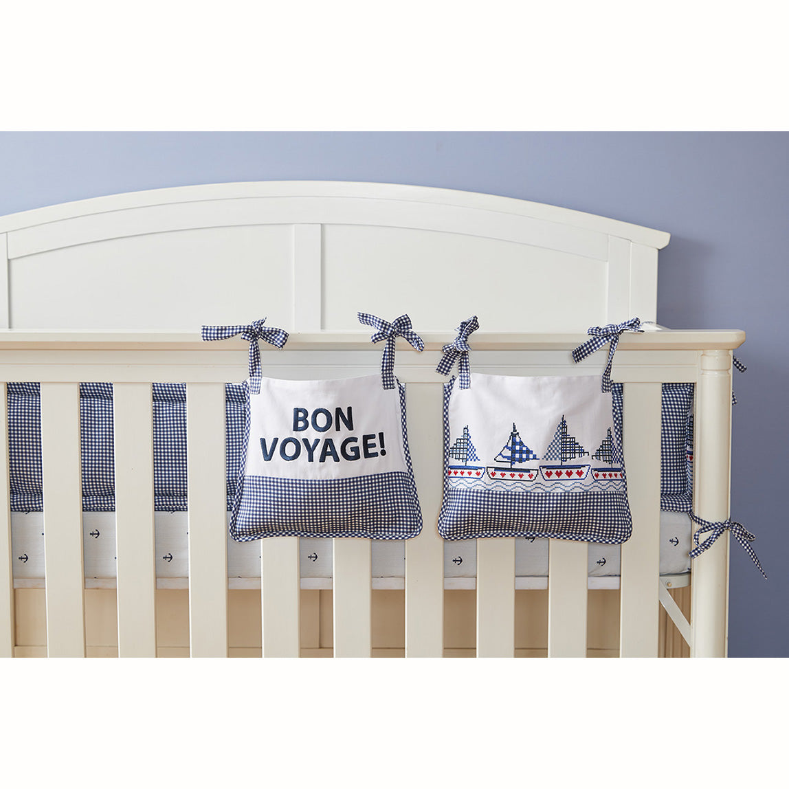 Sail Boat Cot Pockets - Set of Two