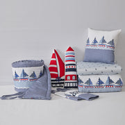 Sail Boat Crib Bedding - Set of Eight