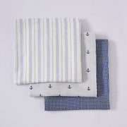 Sail Boat Muslin Swaddles - Set of Three