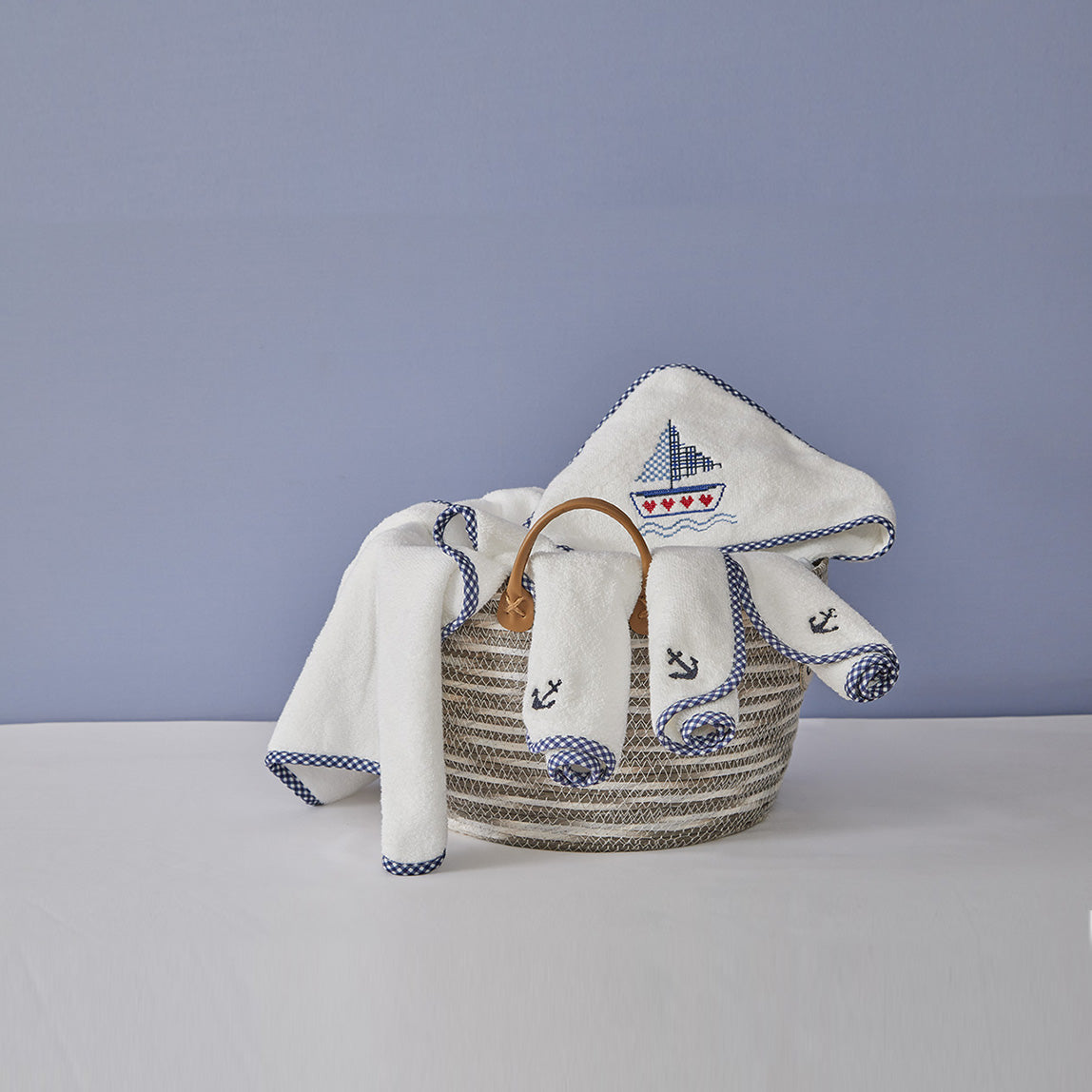 Sail Boat Premium Cotton Hooded Towel