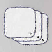 Sail Boat Face Towel - Set of Three
