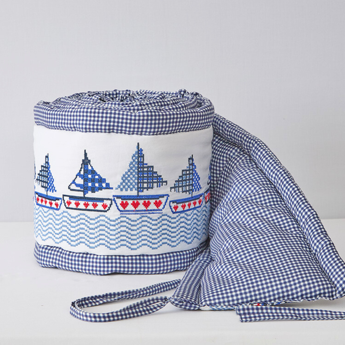Sail Boat Cot Bumper