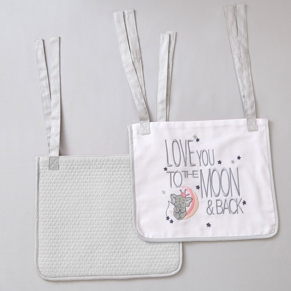 Elephant Cot Pockets - Set of Two