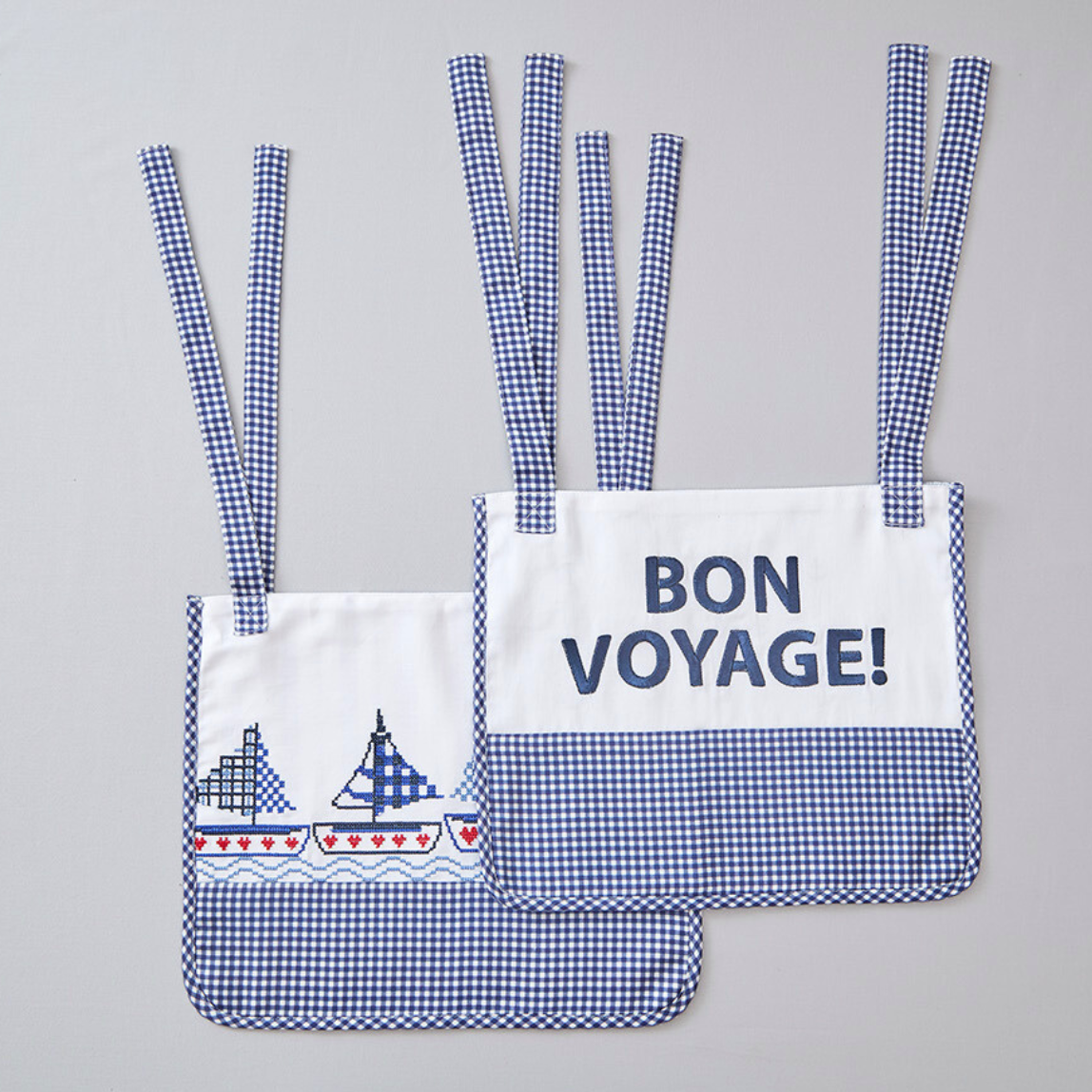 Sail Boat Cot Pockets - Set of Two
