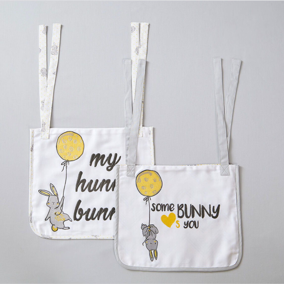 Bunny Cot Pockets - Set of Two
