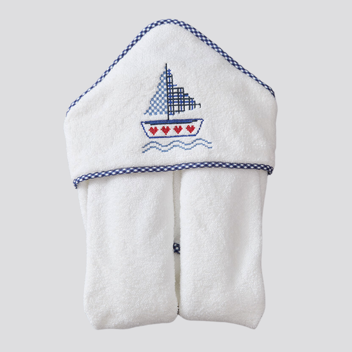 Sail Boat Premium Cotton Hooded Towel