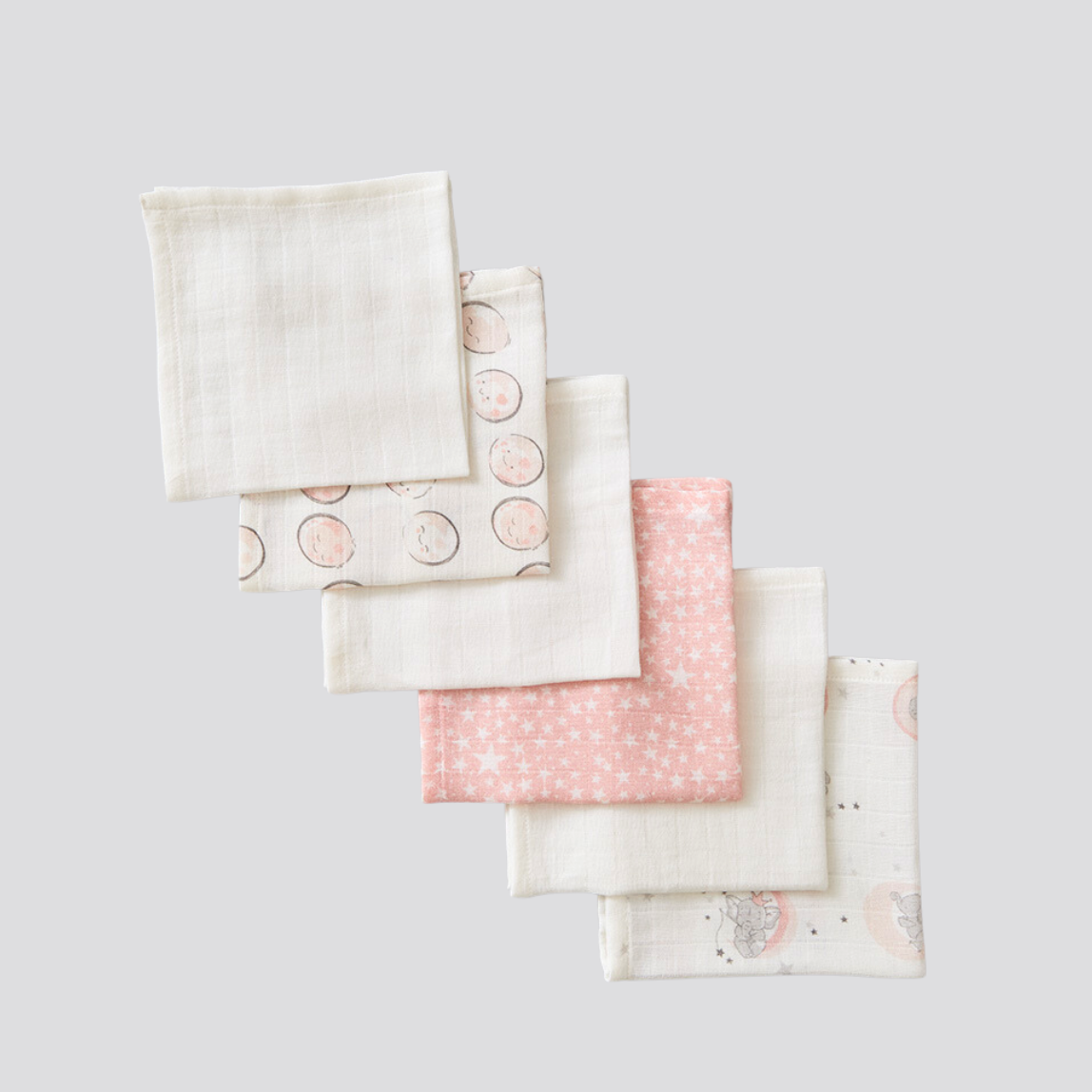 Muslin Wash Cloths (Set of Six)